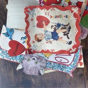 Charming Vintage Valentine's Cards Set